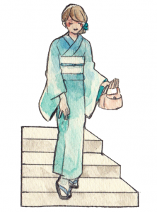 着物マナーvol 3 写真撮影にも役立つ 美しく見える立ち方と楽ちんな歩き方 スタッフブログ 京都の着物レンタル レトロ アンティーク浴衣 着物 はてくてく京都で
