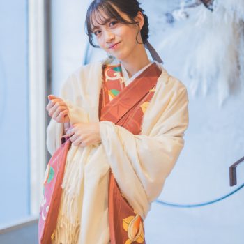 Kimono rental in Kyoto during winter! Cold weather items are available in-store, so feel free to come empty-handed♪