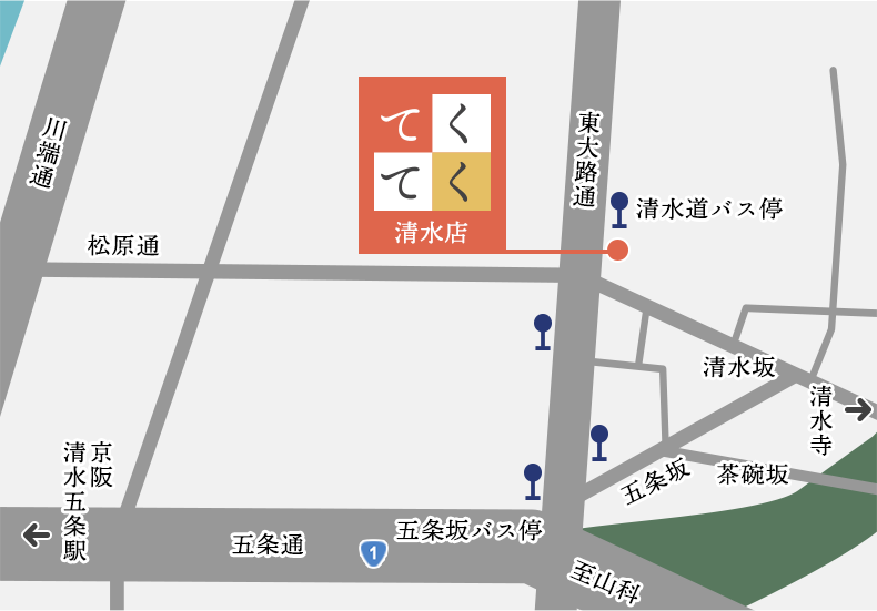 The KIYOMIZU Shop MAP